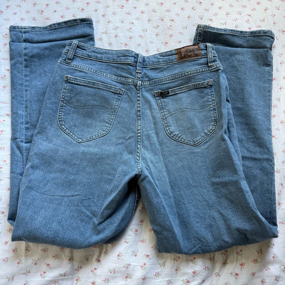Lee Blue Straight Leg Jeans Classic Style